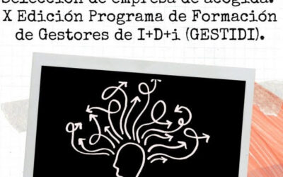 FORMACIÓN PRÁCTICA X EDICIÓN DE FORMACIÓN DE GESTORES DE I+D+I (GESTIDI)